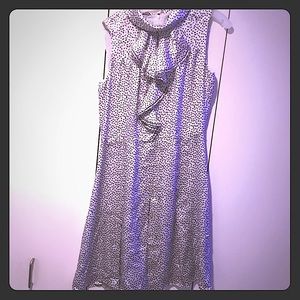 Magaschoni - High Quality New Silk Polka Dot White Dress